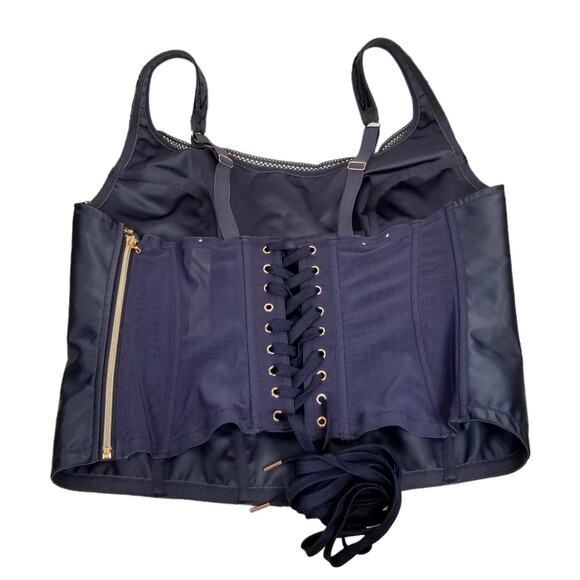 Savage X Fenty Navy Blue Bustier Top Corset Size 3X - Picture 5 of 9